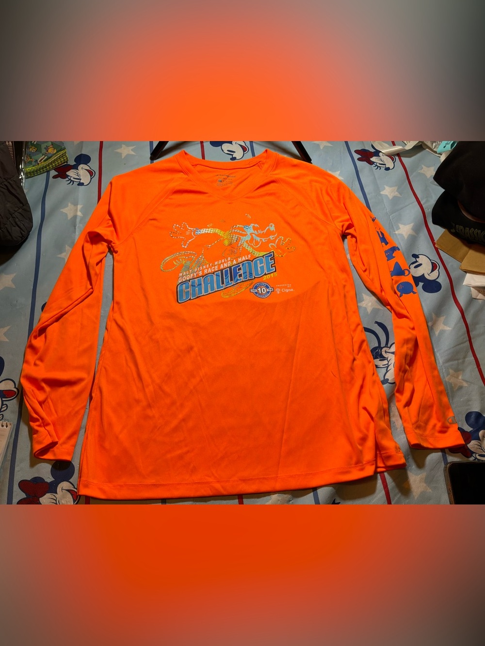 Disney run Disney goofy’s race & a half challenge 2015 LS champion 2015 Large